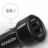 Axagon PWC-5V5 SMART Auto-Ladegerät 24W, 2x USB-A-Port, 5V/2,4A + 5V/2,4A