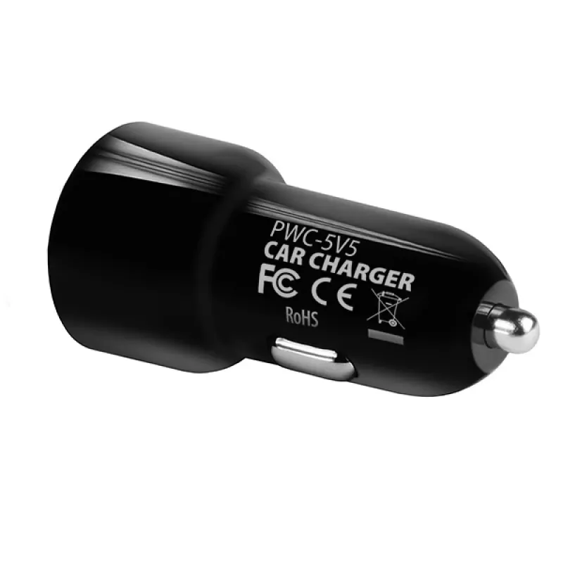 Axagon PWC-5V5 SMART Auto-Ladegerät 24W, 2x USB-A-Port, 5V/2,4A + 5V/2,4A