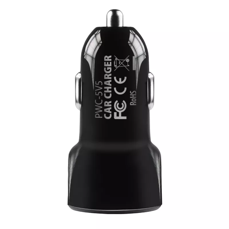 Axagon PWC-5V5 SMART Auto-Ladegerät 24W, 2x USB-A-Port, 5V/2,4A + 5V/2,4A