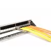 DIGITUS DN-91411-G modulares Patchpanel, 24 Ports, geschirmt, verzinkt, 19 Zoll 1U Rackmontage, unbestückt, Schwarz