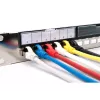 DIGITUS DN-91411-G modulares Patchpanel, 24 Ports, geschirmt, verzinkt, 19 Zoll 1U Rackmontage, unbestückt, Schwarz