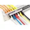 DIGITUS DN-91411-G modulares Patchpanel, 24 Ports, geschirmt, verzinkt, 19 Zoll 1U Rackmontage, unbestückt, Schwarz
