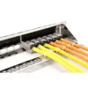 DIGITUS DN-91411-G modulares Patchpanel, 24 Ports, geschirmt, verzinkt, 19 Zoll 1U Rackmontage, unbestückt, Schwarz