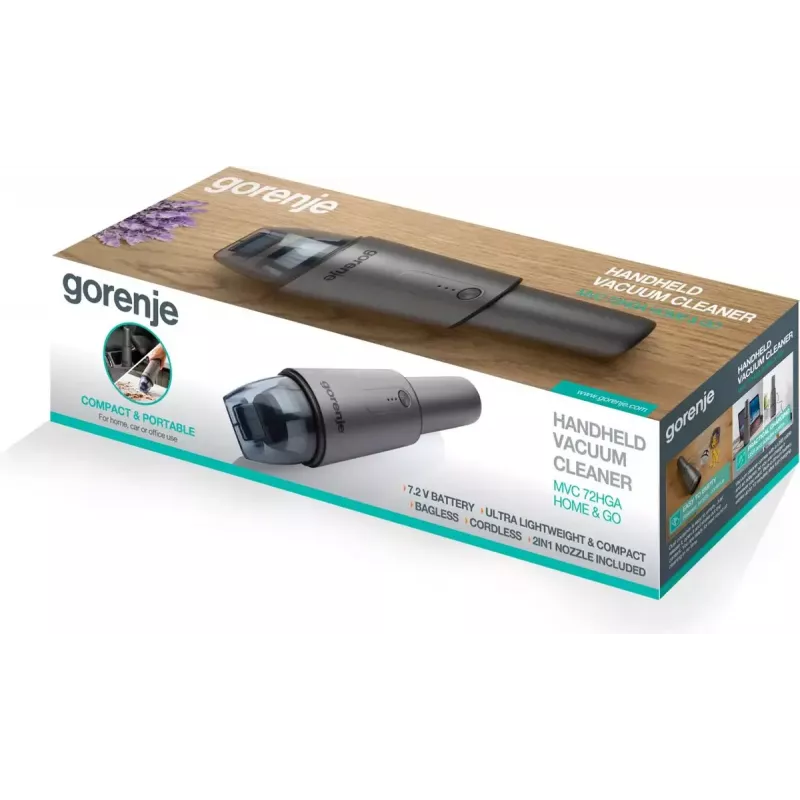 Gorenje MVC72HGA Handstaubsauger Grau Beutellos