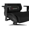 Gaming-Sessel GENESIS Nitro 440 G2, gepolsterter Sitz, Stoff/Kunstleder, grau/schwarz, max. 120 kg, verstellbare Rückenlehne und 1D-Armlehnen