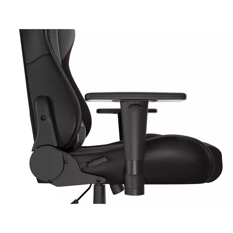 Gaming-Sessel GENESIS Nitro 440 G2, gepolsterter Sitz, Stoff/Kunstleder, grau/schwarz, max. 120 kg, verstellbare Rückenlehne und 1D-Armlehnen