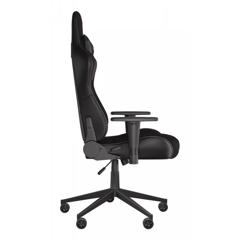 Gaming-Sessel GENESIS Nitro 440 G2, gepolsterter Sitz, Stoff/Kunstleder, grau/schwarz, max. 120 kg, verstellbare Rückenlehne und 1D-Armlehnen
