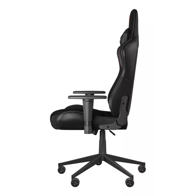 Gaming-Sessel GENESIS Nitro 440 G2, gepolsterter Sitz, Stoff/Kunstleder, grau/schwarz, max. 120 kg, verstellbare Rückenlehne und 1D-Armlehnen