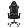 Gaming-Sessel GENESIS Nitro 440 G2, gepolsterter Sitz, Stoff/Kunstleder, grau/schwarz, max. 120 kg, verstellbare Rückenlehne und 1D-Armlehnen