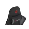 Gaming-Sessel GENESIS Nitro 440 G2, gepolsterter Sitz, Stoff/Kunstleder, grau/schwarz, max. 120 kg, verstellbare Rückenlehne und 1D-Armlehnen