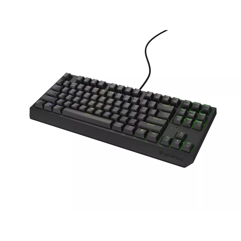 Genesis Thor 230 TKL kabelgebundene mechanische Gaming-Tastatur, US, Schwarz, Outemu Red