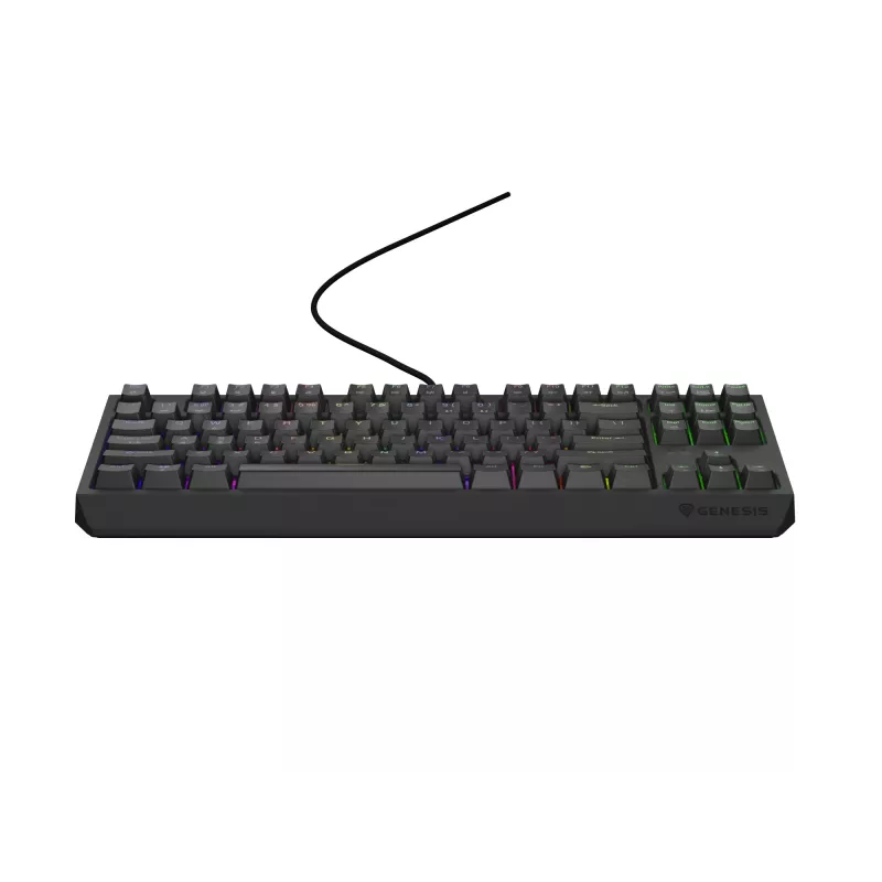 Genesis Thor 230 TKL kabelgebundene mechanische Gaming-Tastatur, US, Schwarz, Outemu Red