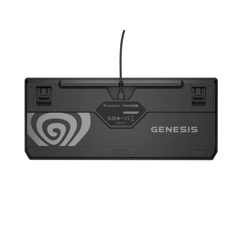 Genesis Thor 230 TKL kabelgebundene mechanische Gaming-Tastatur, US, Schwarz, Outemu Red