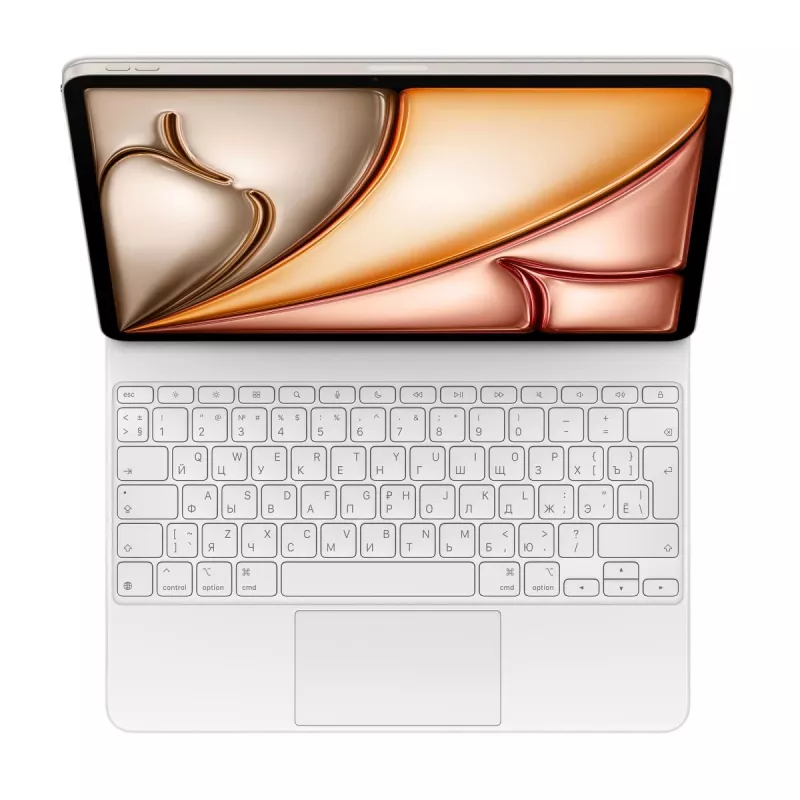 APPLE Magic Keyboard für iPad Air 13 Zoll M3 - Russisch - Weiß