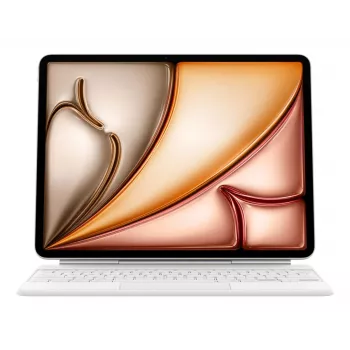 Apple Magic Keyboard QWERTY Schwedisch Weiß Trackpad iPad Air 13 Zoll