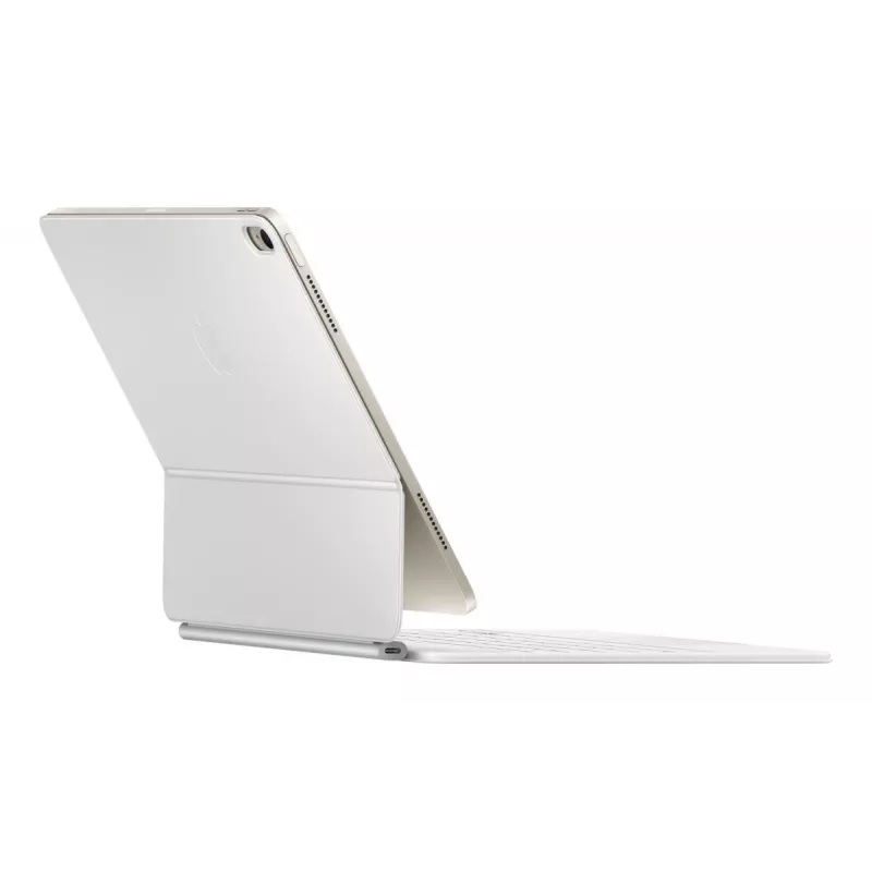 Apple Magic Keyboard QWERTY Schwedisch Weiß Trackpad iPad Air 13 Zoll