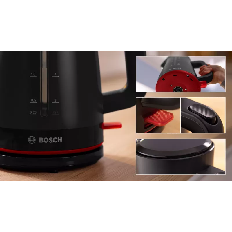 Bosch TAT3M124 Toaster 2 Scheiben 950 W Rot
