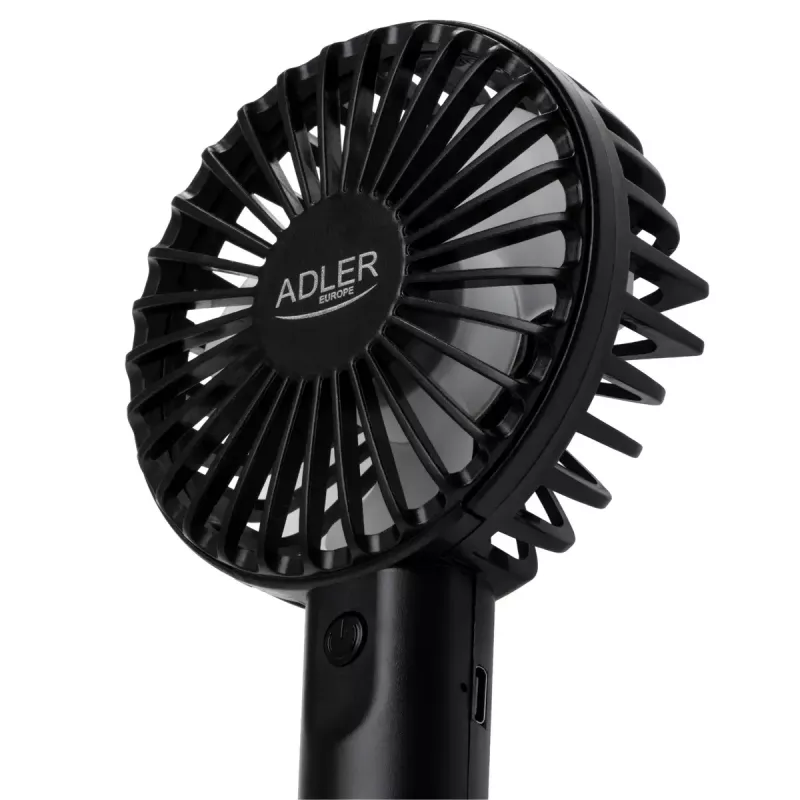 Tischventilator Adler AD 7338 Mini USB — 7 cm Durchmesser, 3 Geschwindigkeiten, schwarz