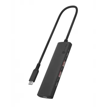 ICY BOX IB-HUB1437-CPD Kabelgebunden USB 3.2 Gen 2 (3.1 Gen 2) Type-C Schwarz