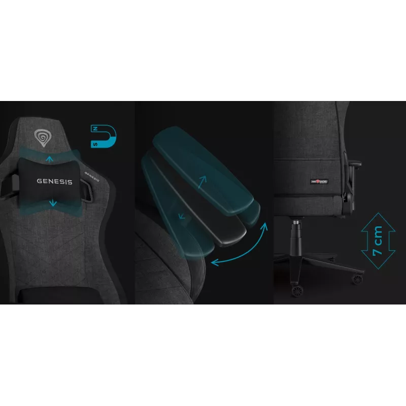 PC-Gaming-Stuhl GENESIS NITRO 660 maximale Benutzergewicht 150 kg gepolsterte Sitzfläche