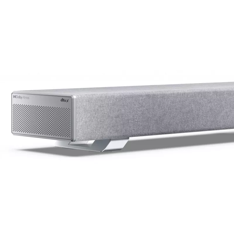 Sharp HT-SBW53121(SL) 3.1.2 Dolby Atmos/DTS:X Soundbar mit kabellosem Subwoofer, 550 W, Bluetooth, Silber