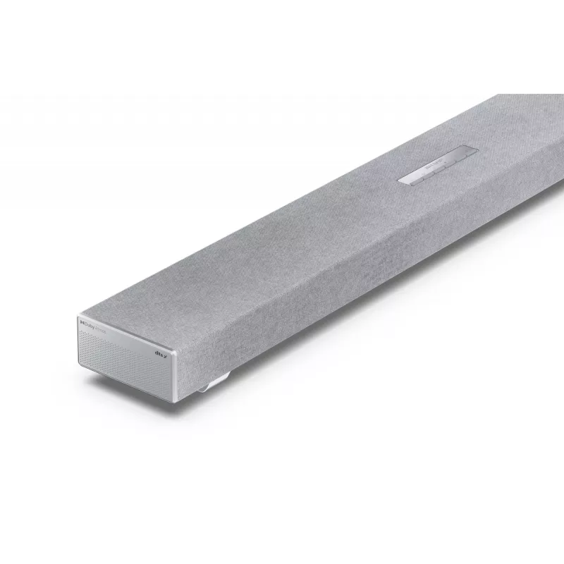 Sharp HT-SBW53121(SL) 3.1.2 Dolby Atmos/DTS:X Soundbar mit kabellosem Subwoofer, 550 W, Bluetooth, Silber