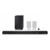 Sharp HT-SBW55121(BK) 5.1.2 Dolby Atmos/DTS:X Soundbar mit kabellosem Subwoofer, 650 W, Bluetooth, Schwarz