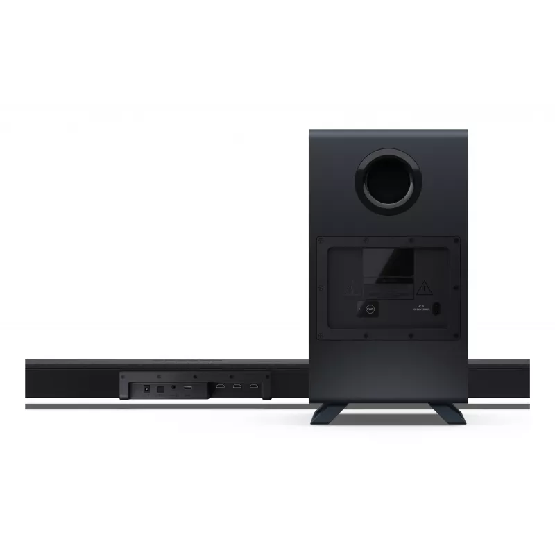 Sharp HT-SBW55121(BK) 5.1.2 Dolby Atmos/DTS:X Soundbar mit kabellosem Subwoofer, 650 W, Bluetooth, Schwarz