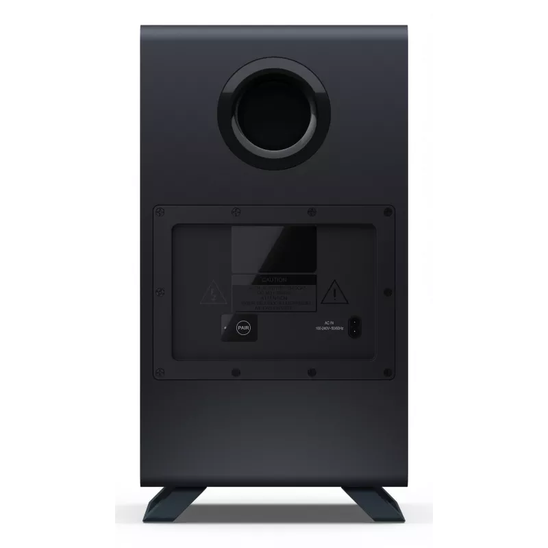 Sharp HT-SBW55121(BK) 5.1.2 Dolby Atmos/DTS:X Soundbar mit kabellosem Subwoofer, 650 W, Bluetooth, Schwarz
