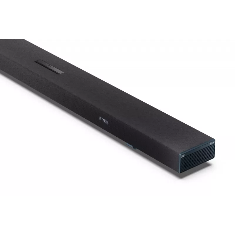 Sharp HT-SBW55121(BK) 5.1.2 Dolby Atmos/DTS:X Soundbar mit kabellosem Subwoofer, 650 W, Bluetooth, Schwarz