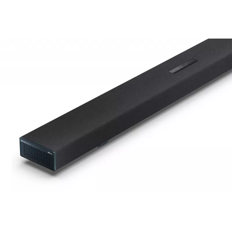 Sharp HT-SBW55121(BK) 5.1.2 Dolby Atmos/DTS:X Soundbar mit kabellosem Subwoofer, 650 W, Bluetooth, Schwarz