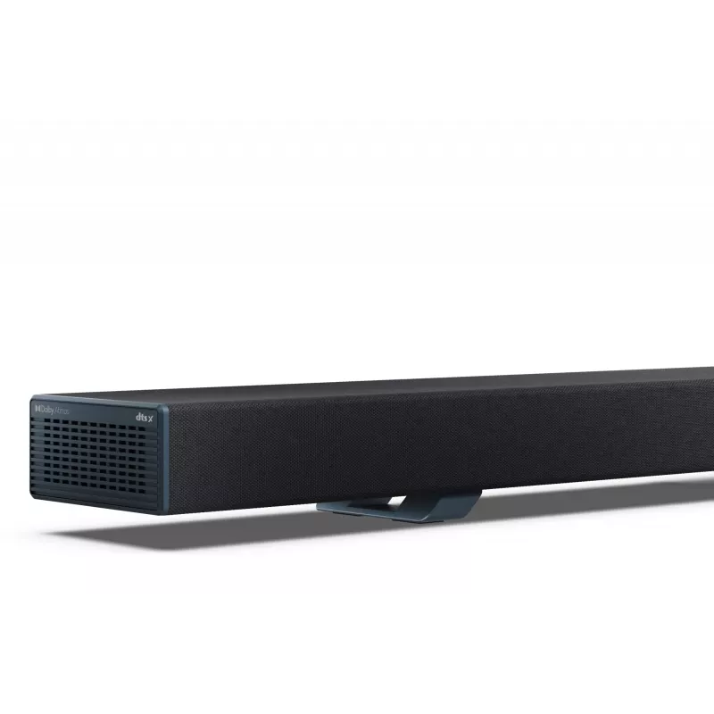 Sharp HT-SBW55121(BK) 5.1.2 Dolby Atmos/DTS:X Soundbar mit kabellosem Subwoofer, 650 W, Bluetooth, Schwarz