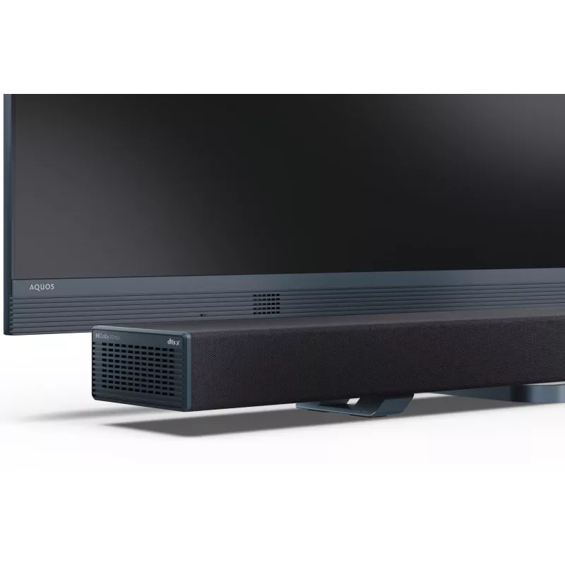 Sharp HT-SBW55121(BK) 5.1.2 Dolby Atmos/DTS:X Soundbar mit kabellosem Subwoofer, 650 W, Bluetooth, Schwarz