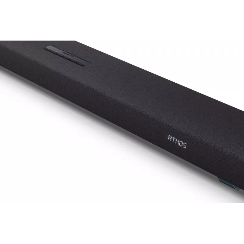 Sharp HT-SBW55121(BK) 5.1.2 Dolby Atmos/DTS:X Soundbar mit kabellosem Subwoofer, 650 W, Bluetooth, Schwarz