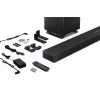 Sharp HT-SBW55121(BK) 5.1.2 Dolby Atmos/DTS:X Soundbar mit kabellosem Subwoofer, 650 W, Bluetooth, Schwarz