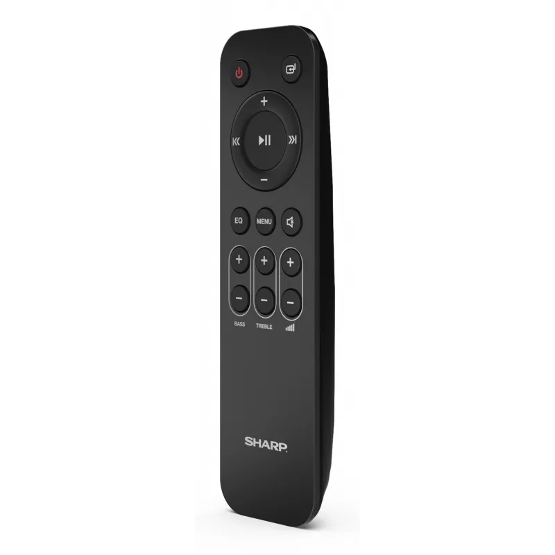 Sharp HT-SBW55121(BK) 5.1.2 Dolby Atmos/DTS:X Soundbar mit kabellosem Subwoofer, 650 W, Bluetooth, Schwarz