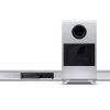 Sharp HT-SBW55121(SL) 5.1.2 Dolby Atmos/DTS:X Soundbar mit kabellosem Subwoofer, 650 W, Bluetooth, Silber