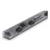 Sharp HT-SBW55121(SL) 5.1.2 Dolby Atmos/DTS:X Soundbar mit kabellosem Subwoofer, 650 W, Bluetooth, Silber