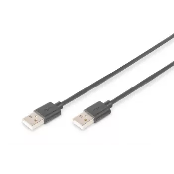 DIGITUS USB 2.0 Verbindungskabel Typ A M/m 1,8m USB 2.0 Konform Schwarz