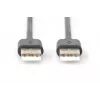 DIGITUS USB 2.0 Verbindungskabel Typ A M/m 1,8m USB 2.0 Konform Schwarz