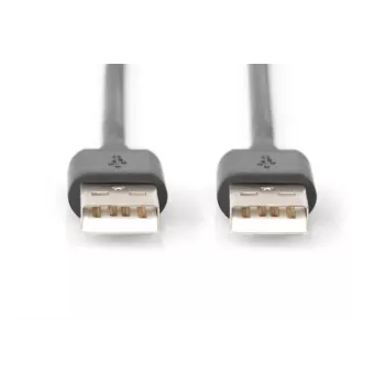 DIGITUS USB 2.0 Verbindungskabel Typ A M/m 1,8m USB 2.0 Konform Schwarz