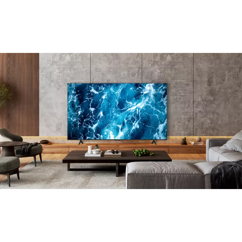 TCL 55T69C 55 Zoll QLED 4K Ultra HD TV, Direct-LED, Google TV, HDR10+, 60Hz, Dolby Atmos, Wi‑Fi/Bluetooth