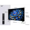 TCL 55T69C 55 Zoll QLED 4K Ultra HD TV, Direct-LED, Google TV, HDR10+, 60Hz, Dolby Atmos, Wi‑Fi/Bluetooth
