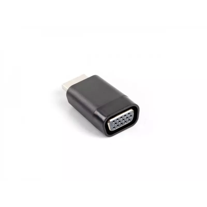 Lanberg AD-0016-BK Adapter HDMI-A (Stecker) auf VGA (Buchse), schwarz