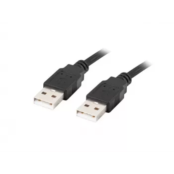 USB-A-auf-A-Kabel LANBERG CA-USBA-20CU-0018-BK 1,8 m USB 2.0 Schwarz, vernickelte Kontakte