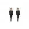 USB-A-auf-A-Kabel LANBERG CA-USBA-20CU-0018-BK 1,8 m USB 2.0 Schwarz, vernickelte Kontakte