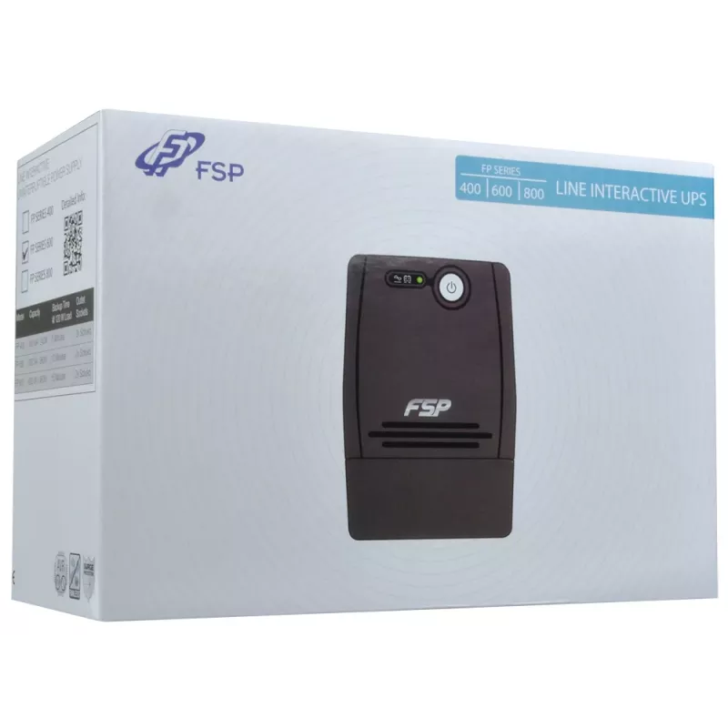 FSP FP 800 unterbrechungsfreie Stromversorgung (USV) 0,8 kVA 480 W 2 AC-Ausgänge