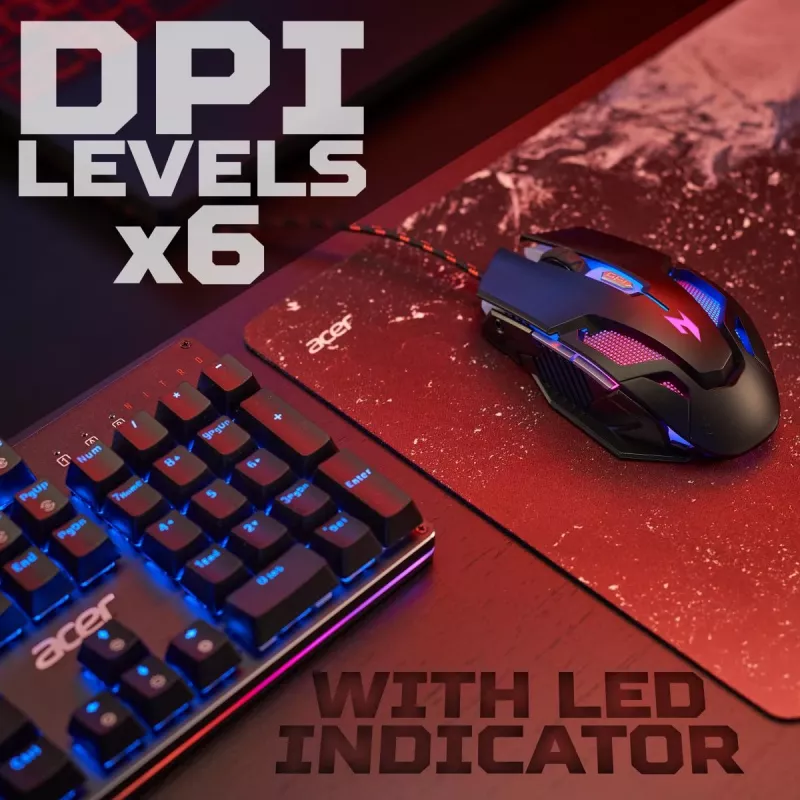 Acer Nitro Gaming Mouse II NMW200, kabelgebunden, schwarz