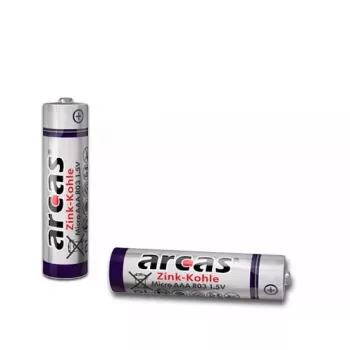 Einwegbatterie Arcas 107 00403 AAA Zink-Kohle