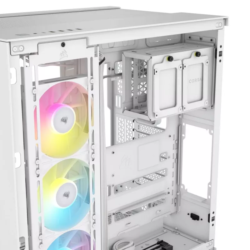 CORSAIR PC-Gehäuse – iCUE LINK 6500X RGB Mid-Tower Dual Chamber Weiß